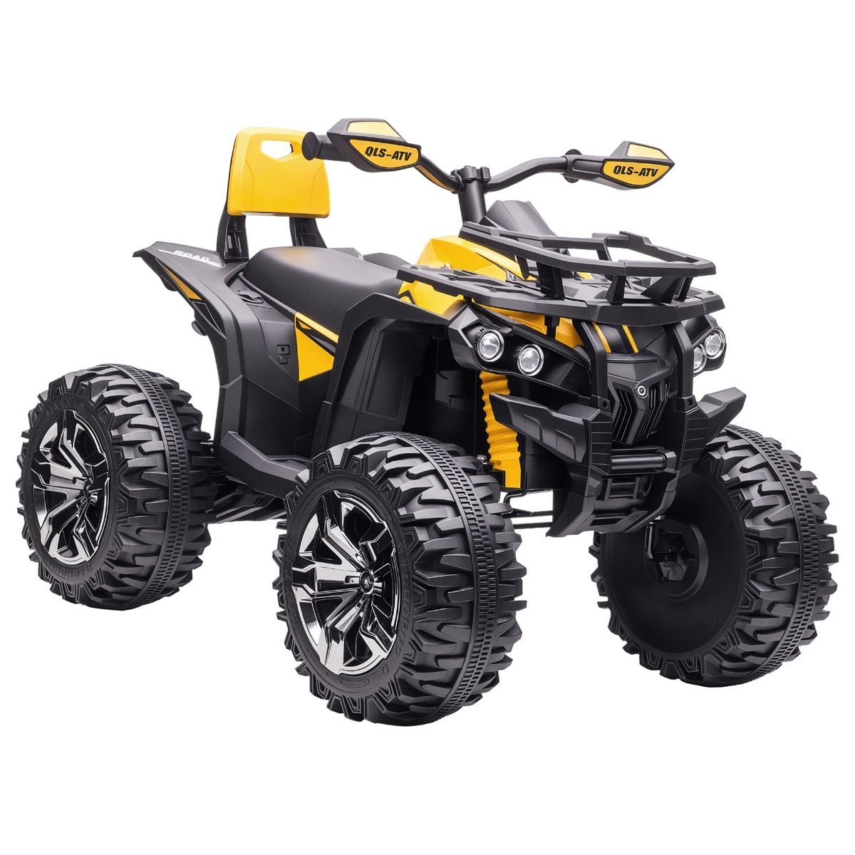 HOMCOM Elektryczny quad dla dzieci, 12 V 10 Ah, quad dziecięcy z funkcją jazdy do przodu i do tyłu, 2 silniki, port USB, odtwarzacz muzyki MP3, poja..