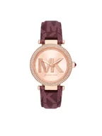 Zegarki damskie - Michael Kors Analogowy MK2974, czerwony, ciągnąć - miniaturka - grafika 1