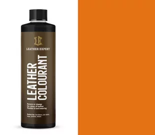Farba do skóry naturalnej i ekoskóry 250 ml leather expert 021 orange - Środki do obuwia i ubrań - miniaturka - grafika 1