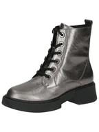Botki damskie - CAPRICE Damskie sztyblety Lace Boot Flat 9-25101-43, Stone Metallic, 38 EU - miniaturka - grafika 1