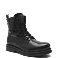 Buty dla dziewczynek - Tommy Hilfiger Botki | z dodatkiem skóry - miniaturka - grafika 1