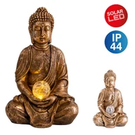 Lampy ogrodowe - NÄVE Dekoracyjna lampa solarna LED Buddha - miniaturka - grafika 1
