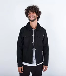 Hurley Roy Trucker Sherpa Lined Męska kurtka - Kurtki męskie - miniaturka - grafika 1