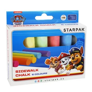 Starpak Kreda chodnikowa 6 kolorów - Przybory szkolne - miniaturka - grafika 1