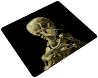 Podkładki pod mysz - Podkładka Czaszka z palącym się papierosem Vincent Van Gogh 24x19cm - miniaturka - grafika 1