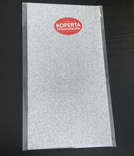 ZZ05 Koperta podarunkowa srebrna 1 szt !!! - Pozostałe książki - miniaturka - grafika 1