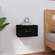 Szafki nocne - Szafka nocna, wisząca, 40x29,5x22 cm, czarna - miniaturka - grafika 1