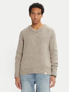 Mustang Sweter Edmonds 1015481 Beżowy Regular Fit - Swetry męskie - miniaturka - grafika 1