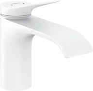 Baterie umywalkowe - Hansgrohe 75010700 Vivenis Jednouchwytowa bateria umywalkowa 80 z kompletem odp$236ywowym bia$237y matowy - miniaturka - grafika 1