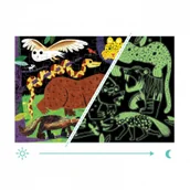 Puzzle - Puzzle świecące w ciemności Drapieżniki lądowe 5+ Mudpuppy - miniaturka - grafika 1