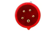 Gniazdka elektryczne - Wtyczka przenośna 16A 5P 400V czerwona IP44 TURBO SHARK 015-6TT - miniaturka - grafika 1