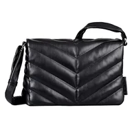 Torebki damskie - TOM TAILOR Damska torba CatE Flap Bag M no Zip, czarna - miniaturka - grafika 1