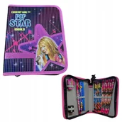 Piórniki - !DERFORM PIÓRNIK HANNAH MONTANA Z WYPOSAŻENIEM - miniaturka - grafika 1