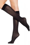 Skarpetki damskie - Podkolanówki Trendyline 01 czarne - Gatta - miniaturka - grafika 1