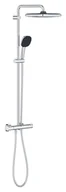 Zestawy prysznicowe - Grohe Vitalio Comfort - Zestaw prysznicowy z termostatem, 25x25 cm, 2 strumienie, czarny mat 26696001 - miniaturka - grafika 1
