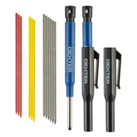 Inne urządzenia pomiarowe - Ołówek stolarski automatyczny z 12 wkładami Dexter - miniaturka - grafika 1