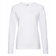 Bluzy damskie - Lekka Bluza Damska Lightweight Raglan Sweat Biały r. 2XL - miniaturka - grafika 1