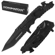 Noże - Dominator Nóż Składany Ratowniczy "EDC Rescue"  Czarny - miniaturka - grafika 1