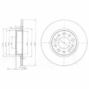 Tarcza hamulcowa DELPHI BG3994 - Tarcze hamulcowe - miniaturka - grafika 1