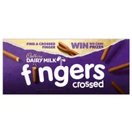 Ciastka - Cadbury Diary Milk Fingers chrupiące ciastka w mlecznej czekoladzie 189 g - miniaturka - grafika 1