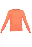 Swetry damskie - ocy Sweter damski 82733576, neonowy pomarańczowy, XS/S, pomarańczowy neonowy, XS-S - miniaturka - grafika 1