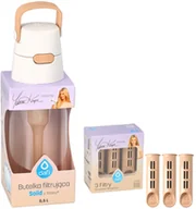 Butelki filtrujące - Butelka filtrująca Dafi Solid Cappuccino 0,5L + 4x filtr wkład węglowy do butelki - miniaturka - grafika 1