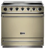 Kuchenki elektryczne - Kuchnia z płytą indukcyjną FALCON 900S 90 Kremowy chrom - miniaturka - grafika 1