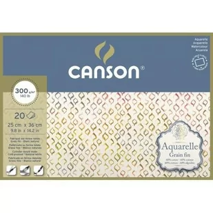 Blok Do Akwareli 25X36 300G 20K Canson Cold Pressed Aquarelle - Podobrazia, bloki, papiery - miniaturka - grafika 1