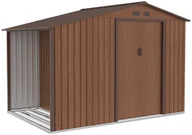 Altany ogrodowe - Domek Ogrodowy Drewutnia Madison 278X191Cm Walnut - Hardmaister - miniaturka - grafika 1