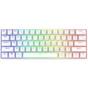 Klawiatury - Krux Neo PRO White RGB Wireless Gateron Yellow KRX0113 - miniaturka - grafika 1