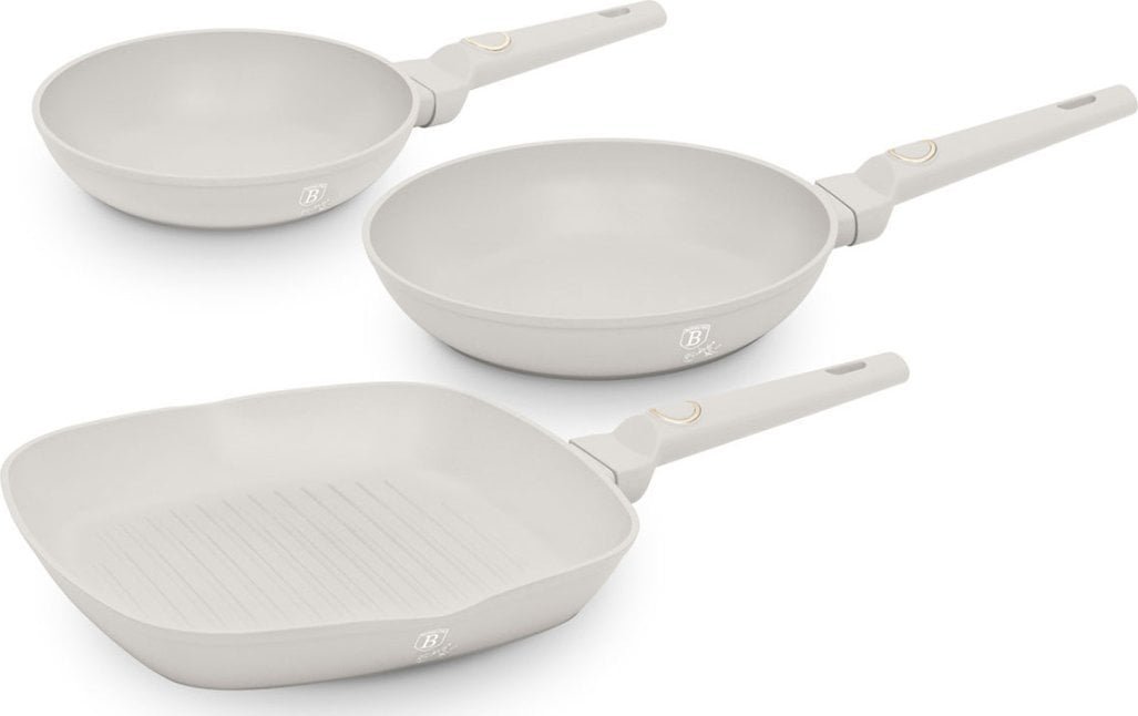 Patelnia Berlinger Haus zestaw Tytanowa 20 24 28cm