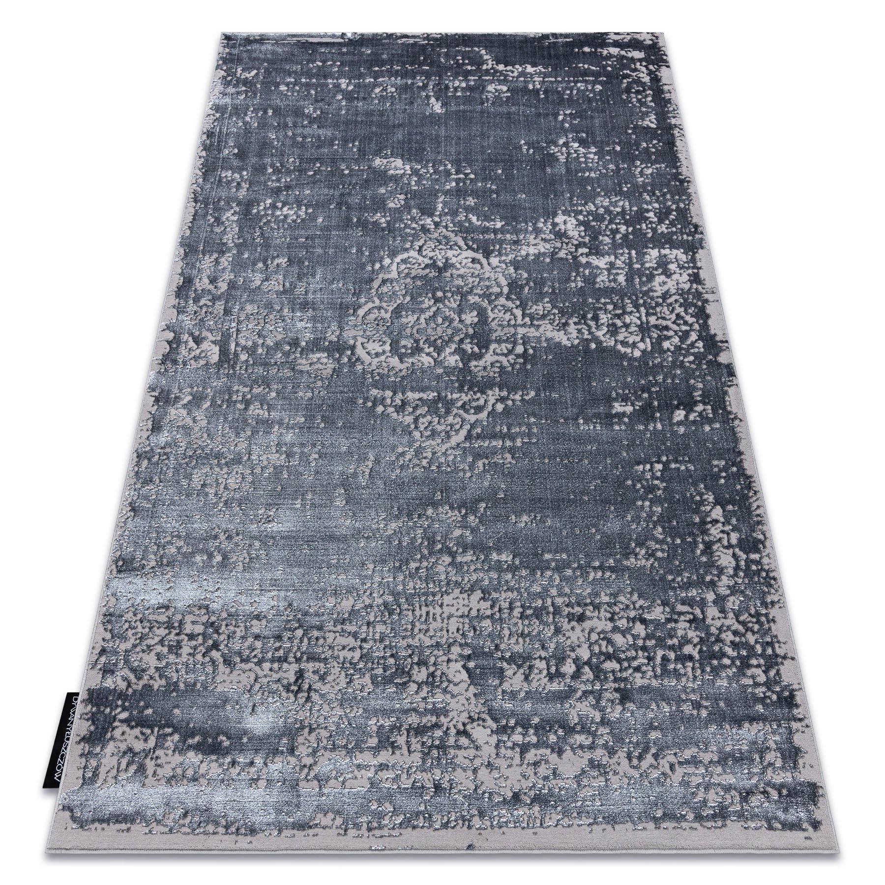 Dywan DE LUXE nowoczesny 2083 Ornament vintage przecierany - Strukturalny szary 180x270 cm