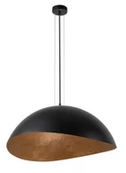 Lampy sufitowe - Owalna lampa wisząca SOLARIS 40608 Sigma kopuła czarna miedziana - miniaturka - grafika 1