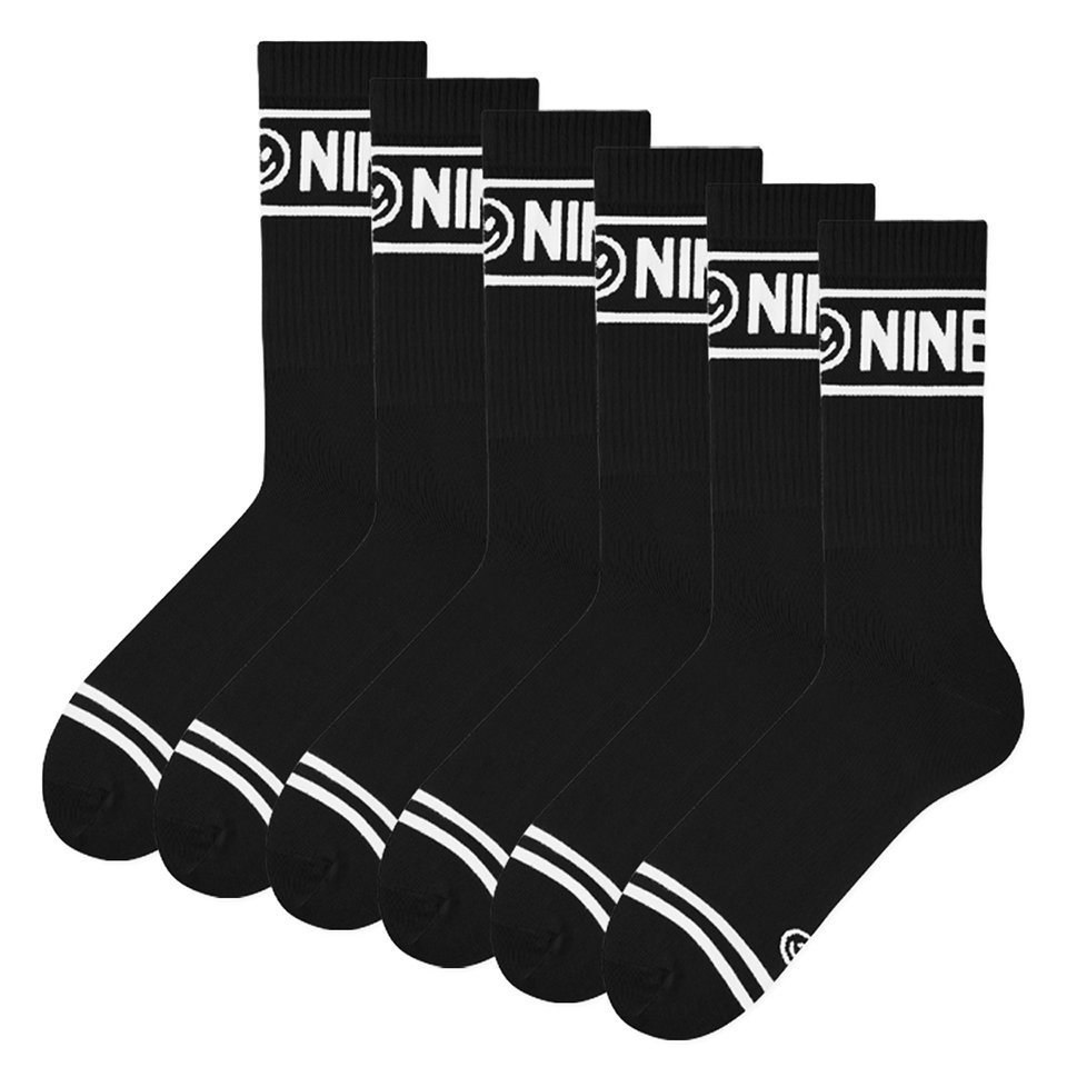 Zooksy, 6-pak długich skarpetek czarne, 41/46