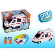 Samochody i pojazdy dla dzieci - Pojazd Ambulans ze światłem i dźwiękiem Madej - miniaturka - grafika 1