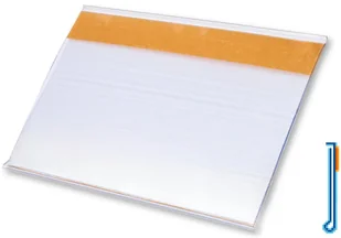 DBR 80X120 MM TRANSPARENT Z TAŚMĄ AKRYLOWĄ 19 MM - 20 SZT - Przybory szkolne - miniaturka - grafika 1