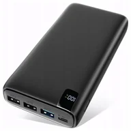Powerbanki - Powerbank 26800Mah Czarny Usb-C Pd Qc 3.0 22.5W Szybkie Ładowanie 3X Usb - miniaturka - grafika 1