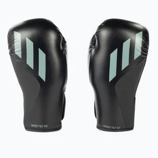 adidas Rękawice bokserskie adidas Speed Tilt 150 czarne SPD150TG - Rękawice bokserskie - miniaturka - grafika 1