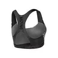 Biustonosze - Mizuno Damski biustonosz graficzny Alpha bieganie, czarny, S - miniaturka - grafika 1