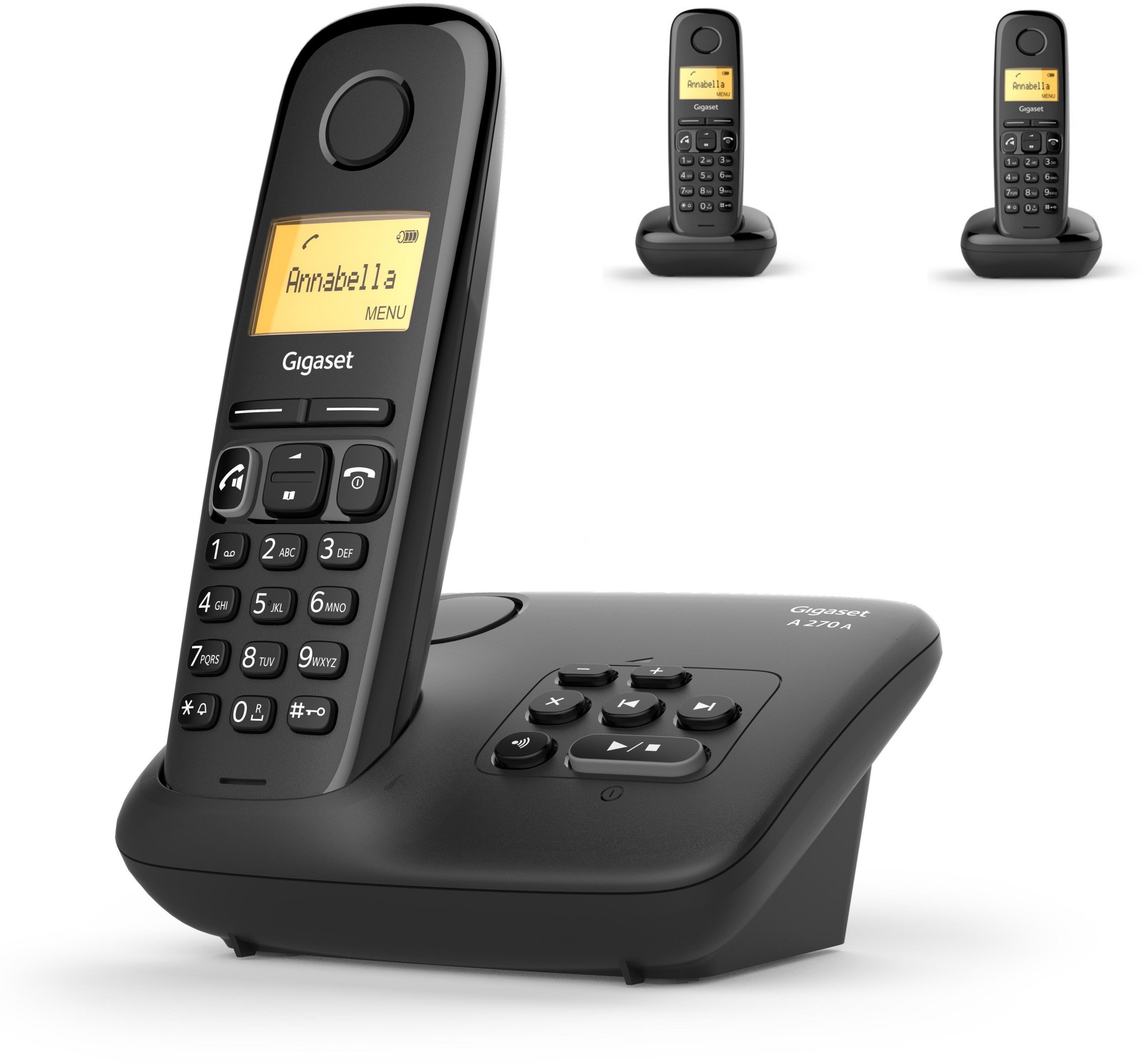 Siemens Telefon stacjonarny Gigaset A270 A Trio czarny