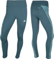 Legginsy - Adidas Legginsy damskie adidas Designed to Move Hi niebieskie GT0136 L - miniaturka - grafika 1