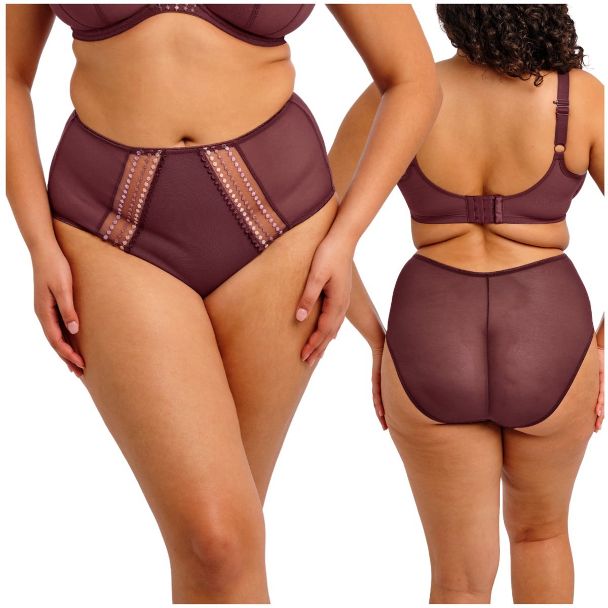 Majtki Elomi Matilda EL8906SUM Sugarplum / śliwka - Rozmiar L