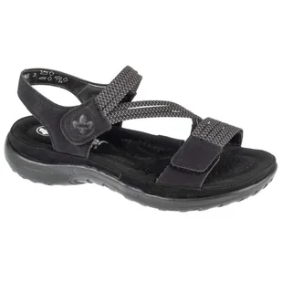 Sandały Rieker Sandals 64870-00 czarne - Sandały damskie - miniaturka - grafika 1
