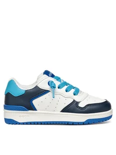 Geox Sneakersy J Washiba J45LQB 5411 C1343 S Biały - Buty dla chłopców - miniaturka - grafika 1