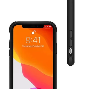 Crong Trace Clear Cover - Etui iPhone 11 Pro (czarny/czarny) - Etui i futerały do telefonów - miniaturka - grafika 2