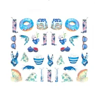 Ozdoby do paznokci - Allepaznokcie Naklejki wodne do paznokci Nr BN 1798 - miniaturka - grafika 1