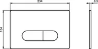 Przyciski spłukujące - Ideal Standard ProSys Oleas Przycisk WC biały R0117AC - miniaturka - grafika 1