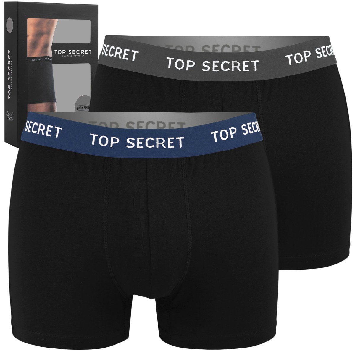 Top Secret Bokserki Męskie Bawełniane 2 sztuki MIX9 Rozmiar L