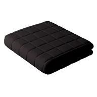 Narzuty - Narzuta pikowana w kratę, Black (czarny), 60x120cm, Cotton Story - miniaturka - grafika 1