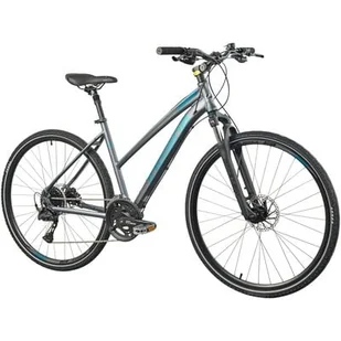 Rower crossowy INDIANA X-Cross 5.0 D21 28 cali damski Ciemnoszary - Rowery - miniaturka - grafika 1